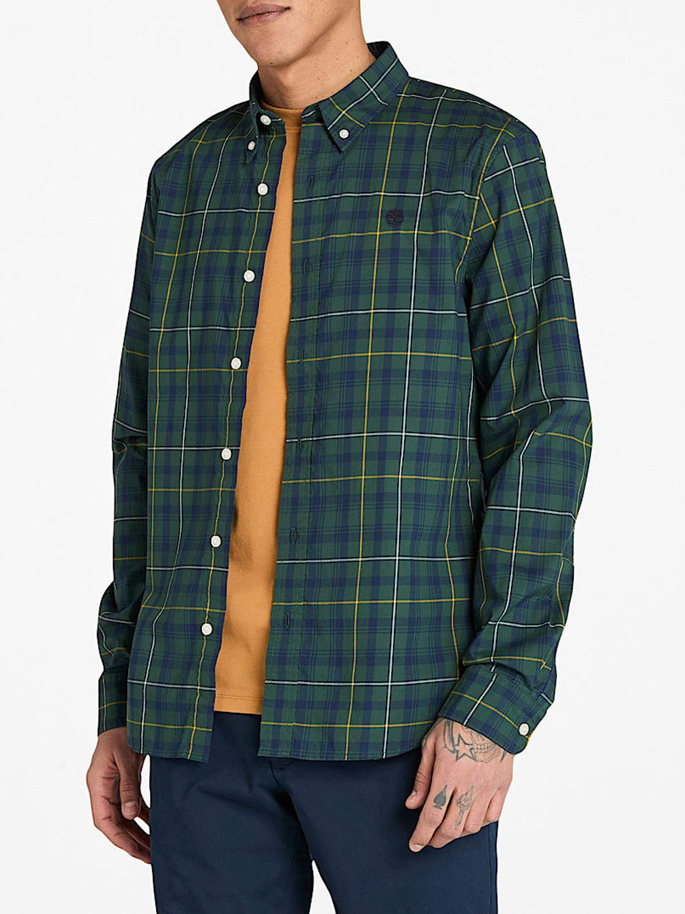 Camicia Casual Timberland da Uomo - Verde