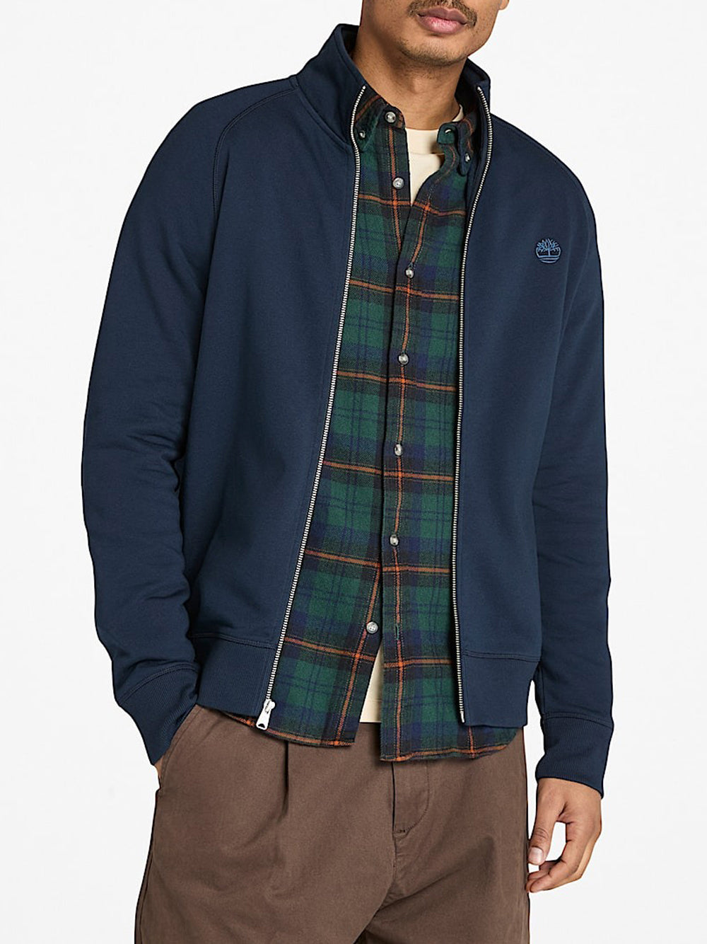 Felpa Zip Timberland da Uomo - Blu