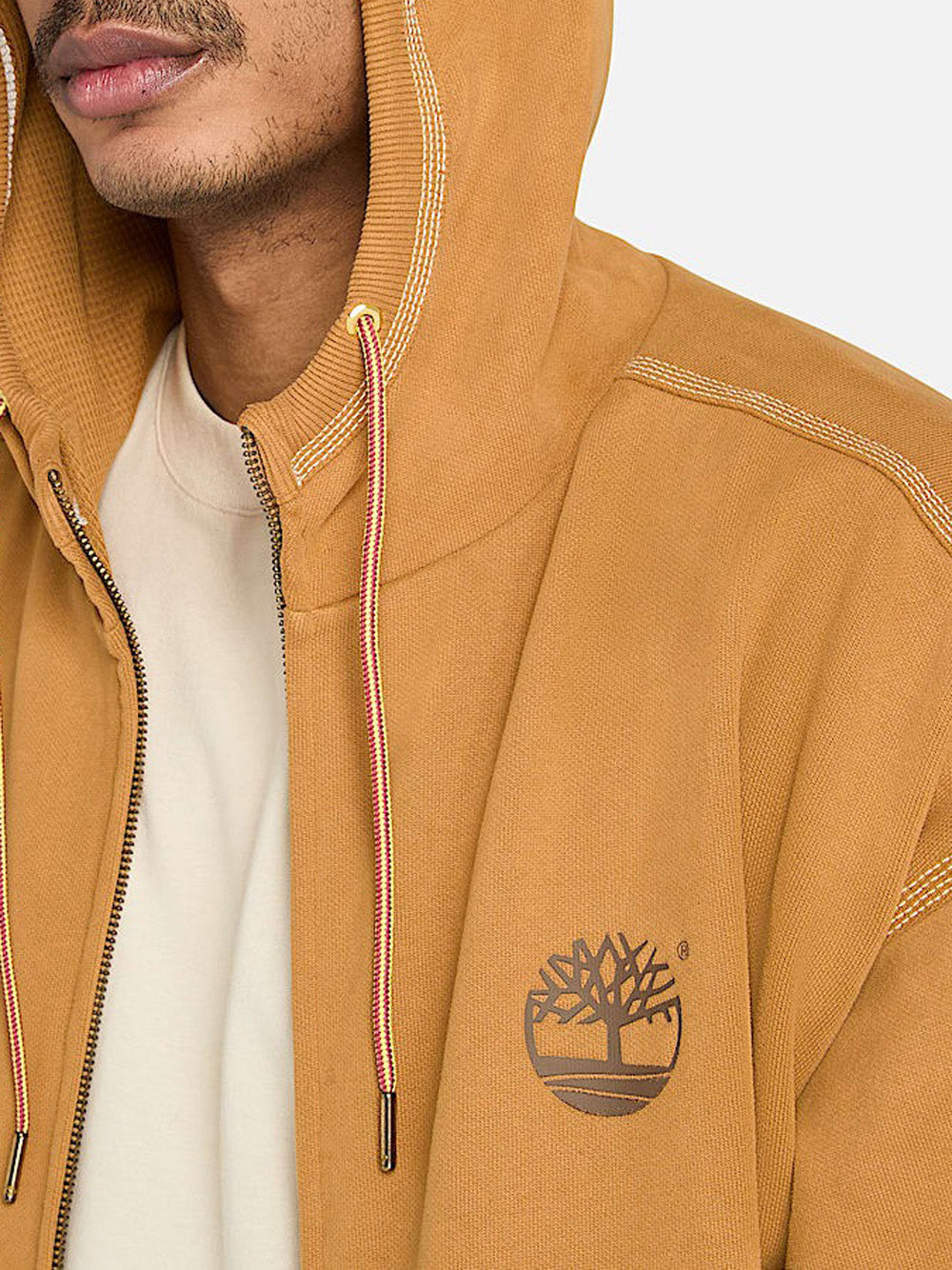 Felpa Zip Timberland da Uomo - Giallo