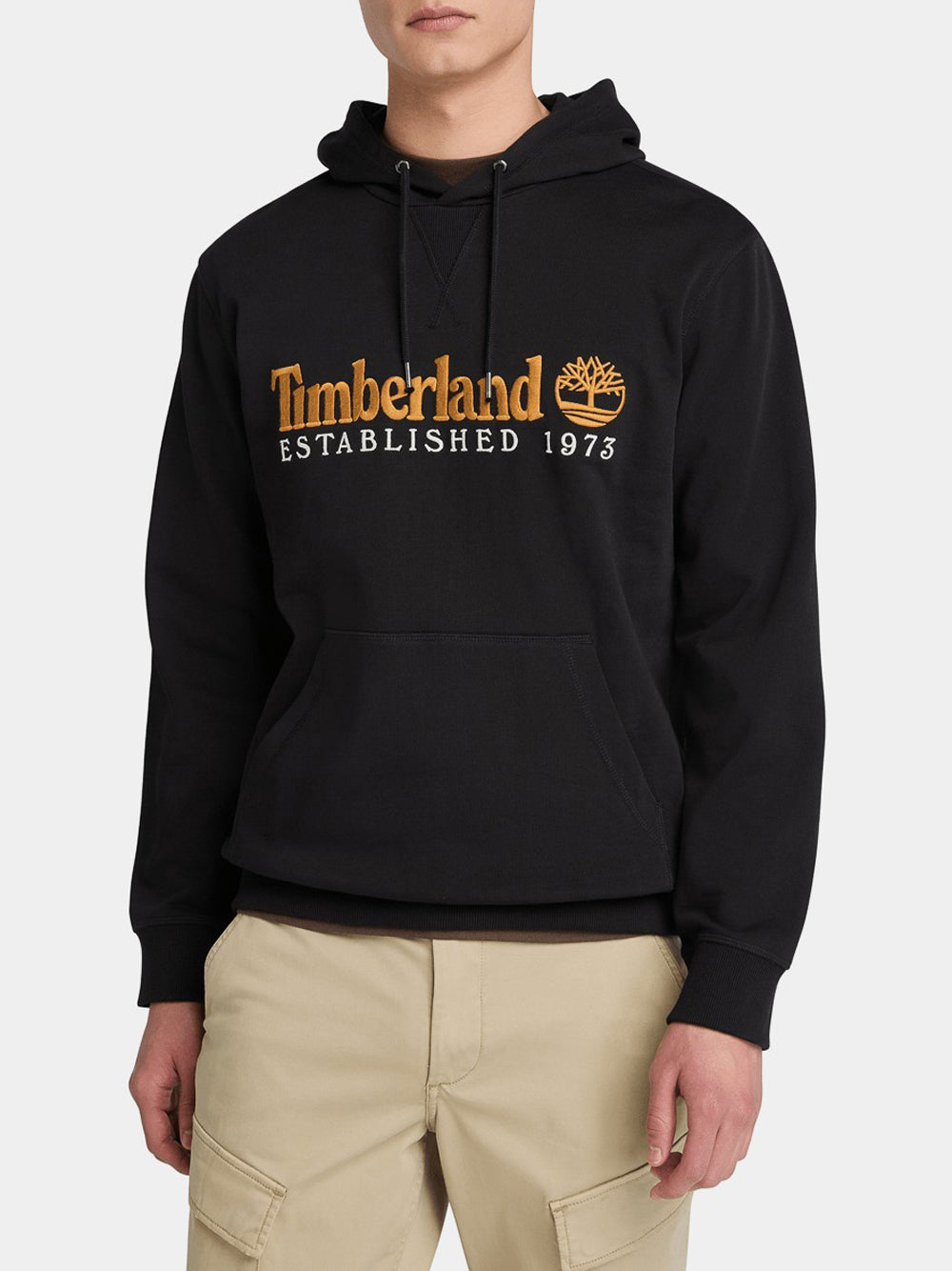 Felpa Cappuccio Timberland da Uomo - Nero