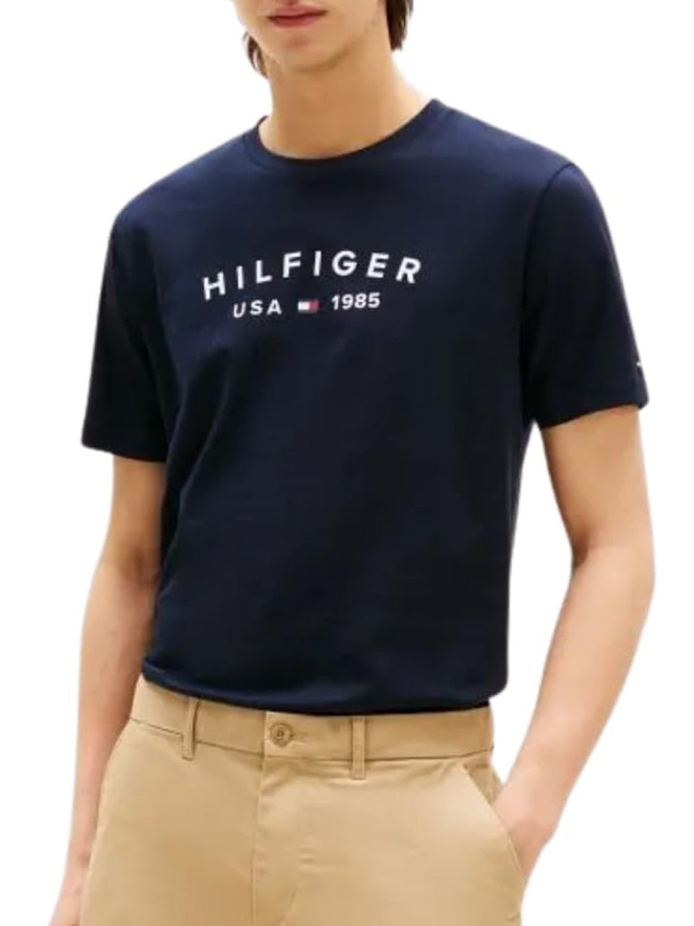 Tommy Hilfiger T-shirt Uomo Mod. MW0MW39356 DW5 Blu