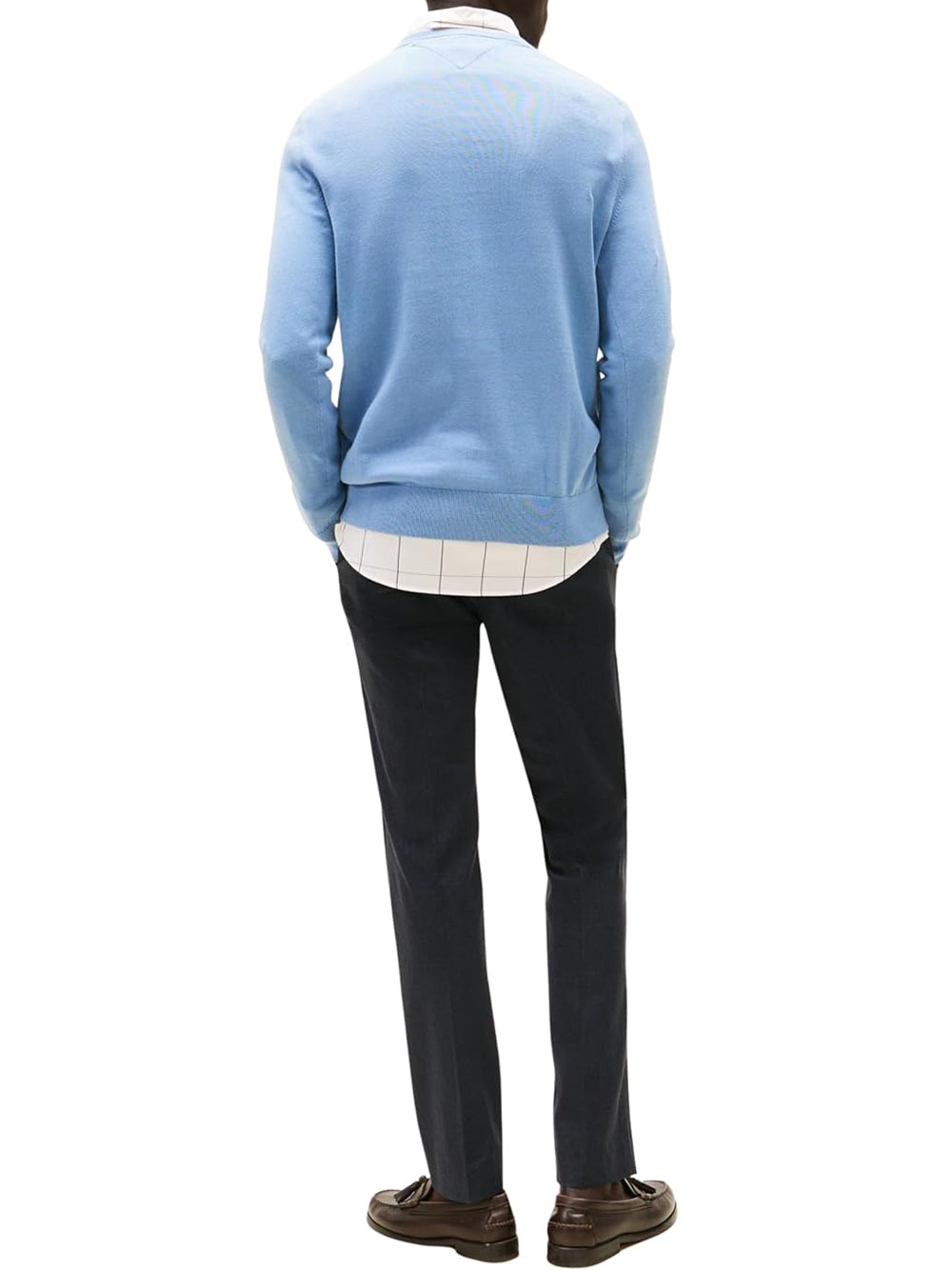 Tommy Hilfiger Pullover Uomo Mod. MW0MW39999 C2B Azzurro Blu