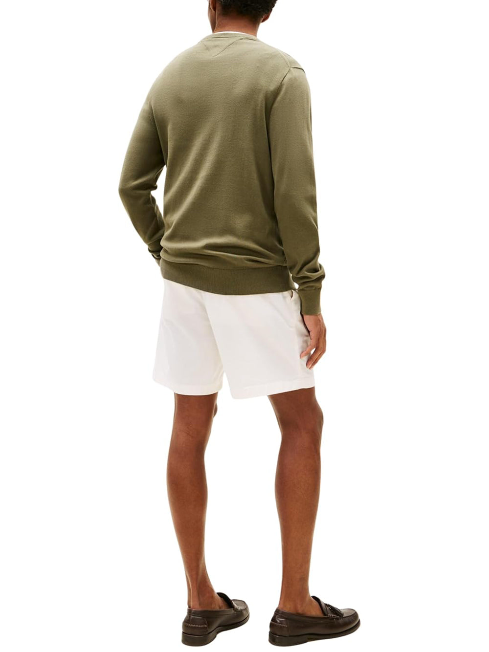 Tommy Hilfiger Pullover Uomo Mod. MW0MW39999 PLI Militare Verde