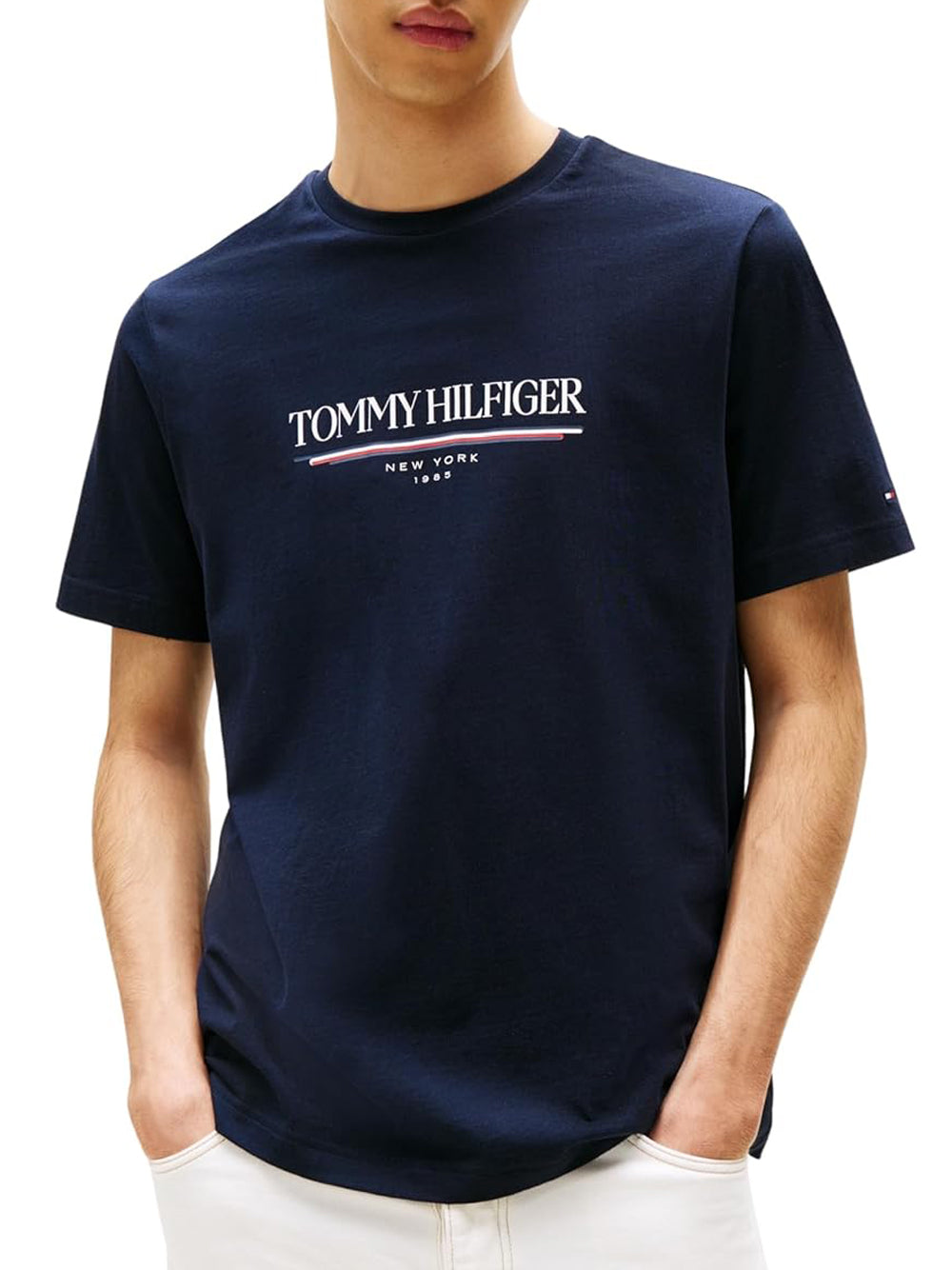 Tommy Hilfiger T-shirt Uomo Mod. MW0MW40324 DW5 Blu