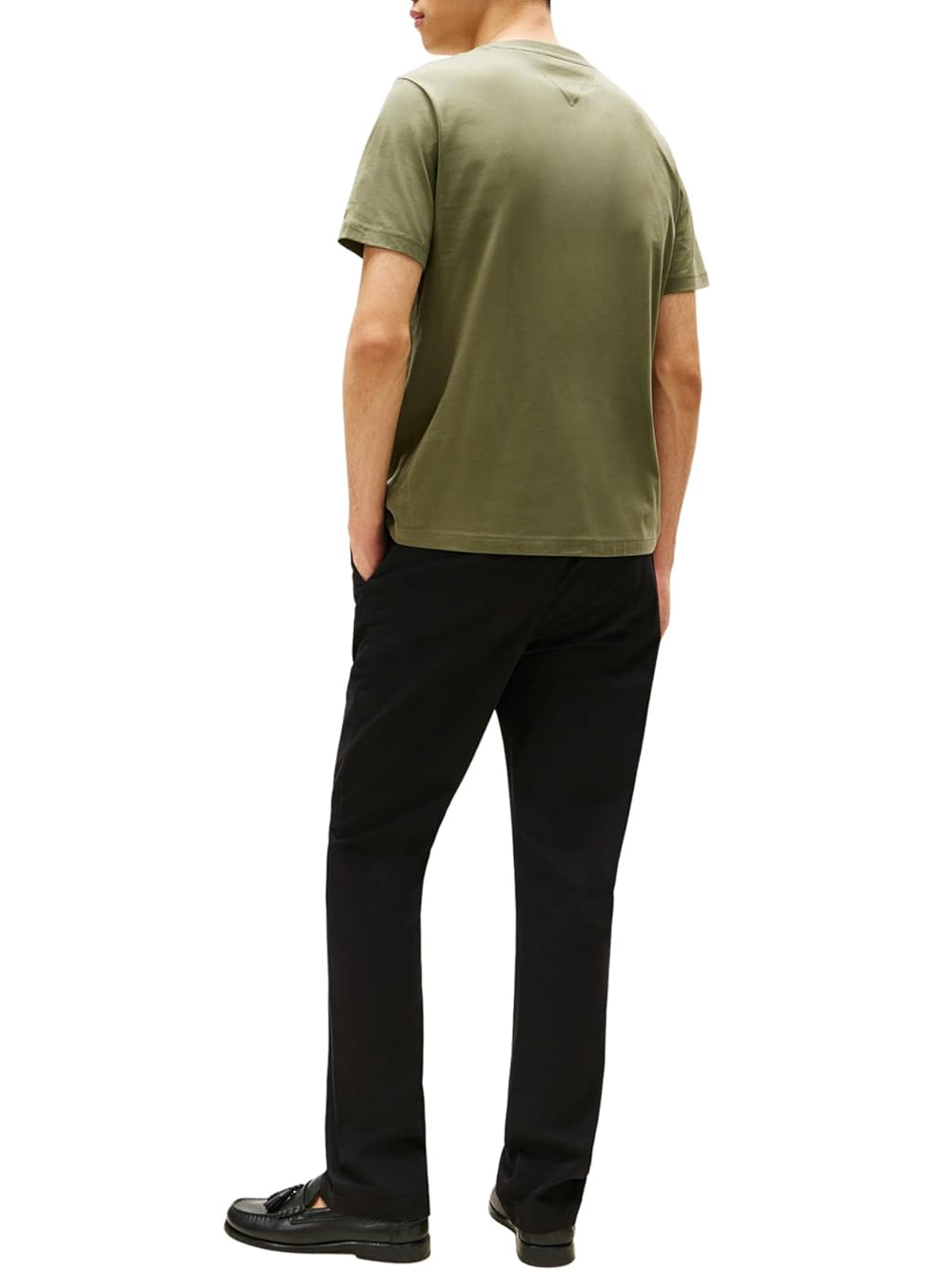 Tommy Hilfiger T-shirt Uomo Mod. MW0MW40324 PLI Militare Verde
