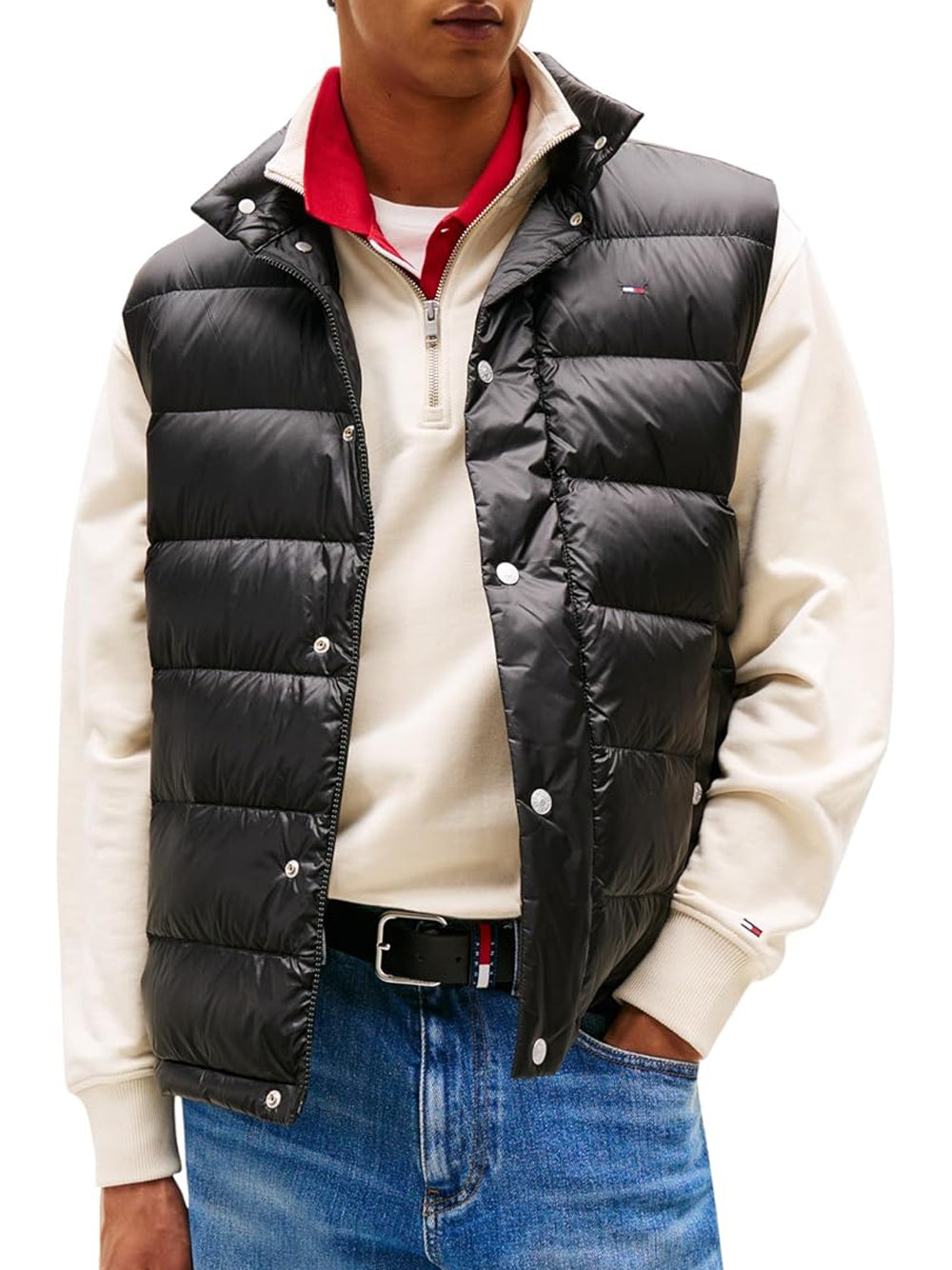 Tommy Hilfiger Tommy Hilfiger Smanicato Uomo Mod. DM0DM21777 BDS Black Nero
