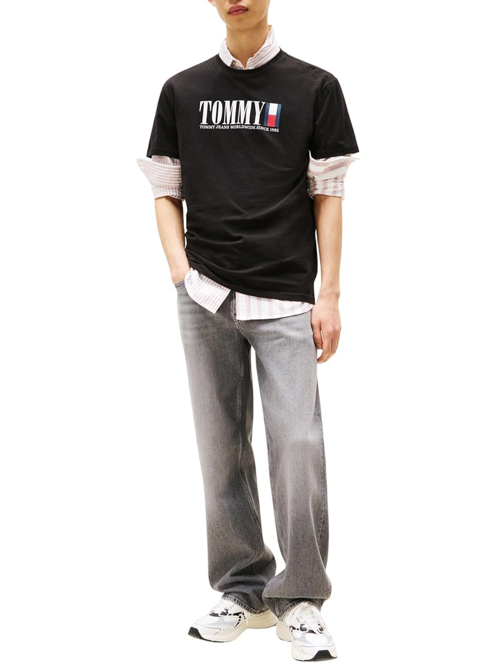 Tommy Hilfiger Tommy Hilfiger T-shirt Uomo Mod. DM0DM21941 BDS BLACK Nero