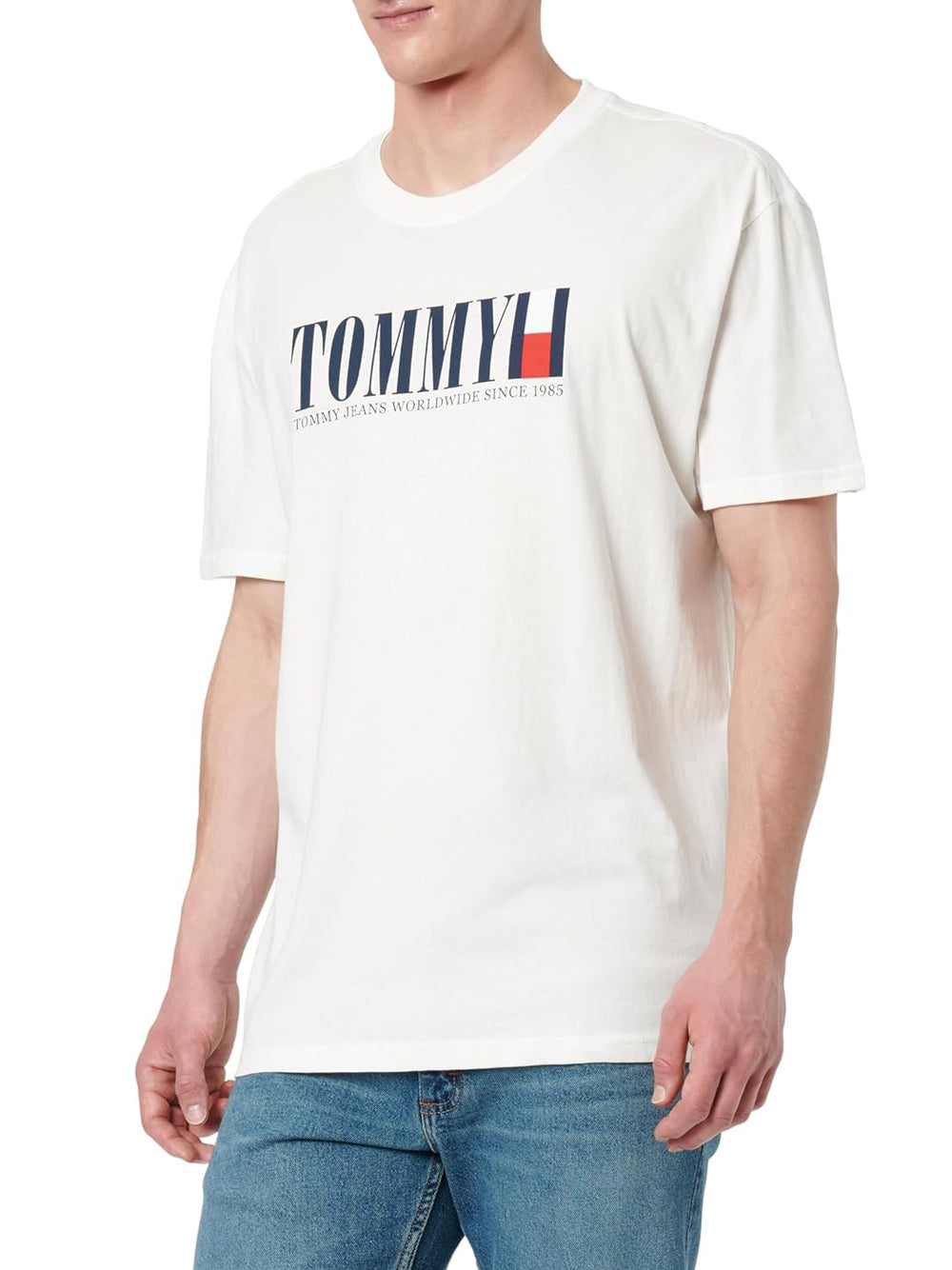 Tommy Hilfiger Tommy Hilfiger T-shirt Uomo Mod. DM0DM21941 YBL Bianco