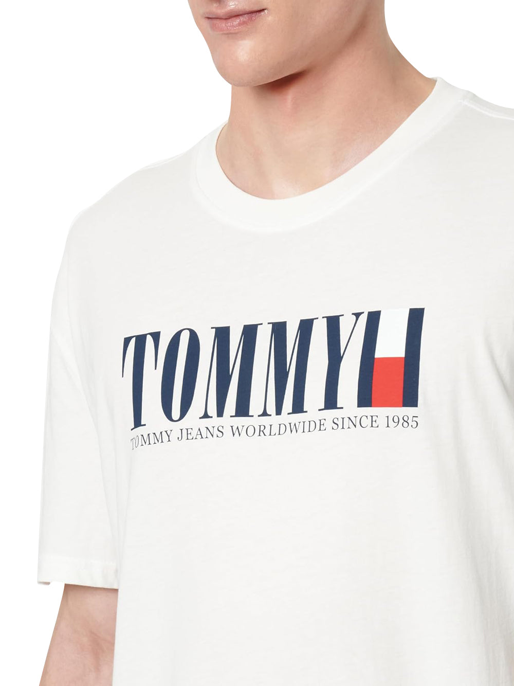 Tommy Hilfiger Tommy Hilfiger T-shirt Uomo Mod. DM0DM21941 YBL Bianco