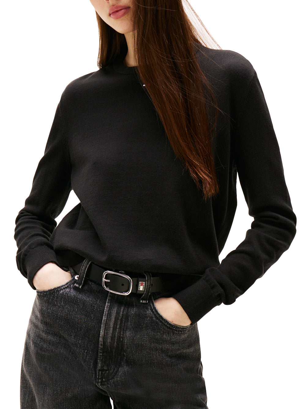 Tommy Hilfiger Tommy Hilfiger Maglia Donna Mod. DW0DW20159 BDS Nero