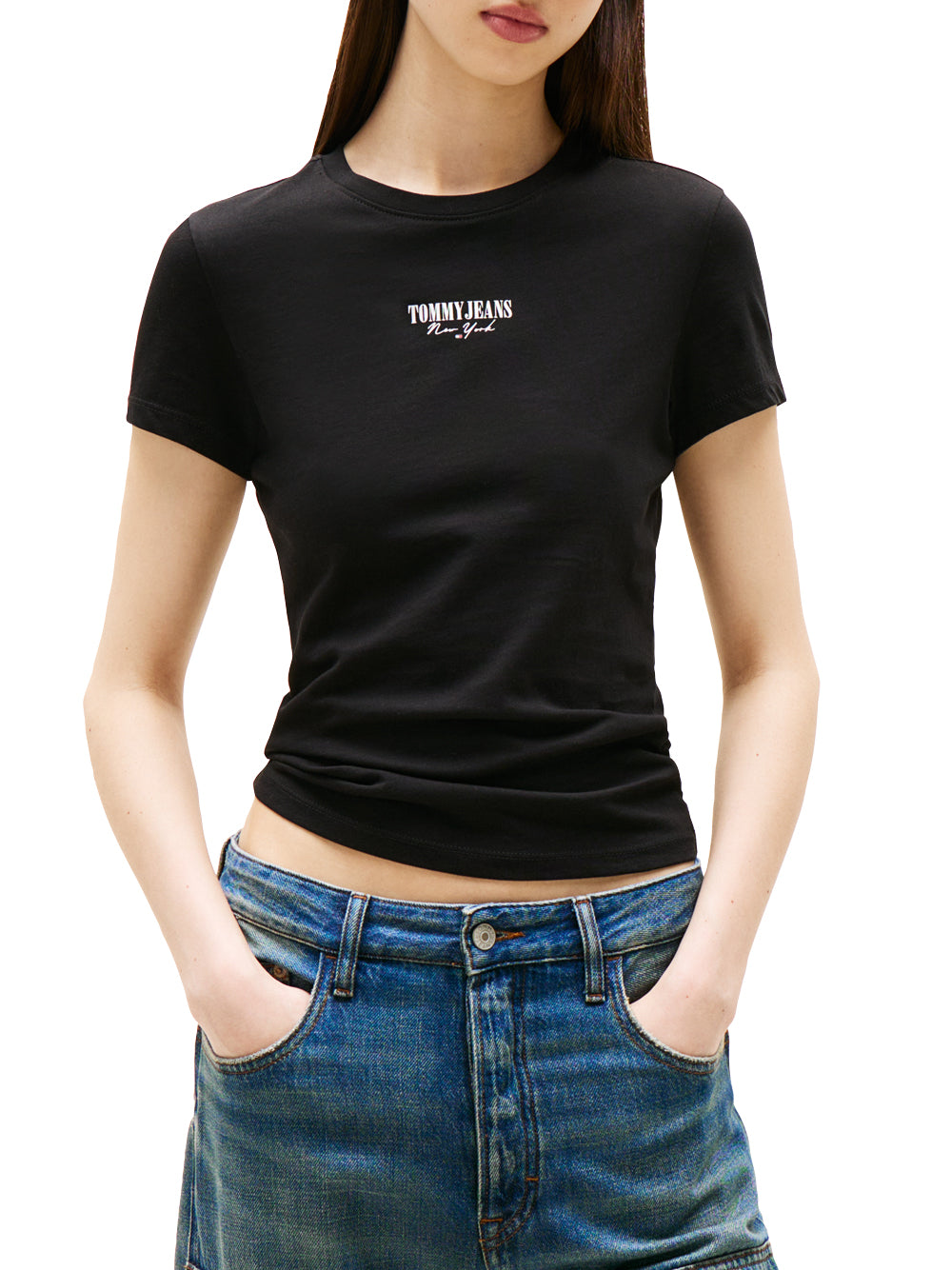 Tommy Hilfiger Tommy Hilfiger T-shirt Donna Mod. DW0DW20913 BDS Nero