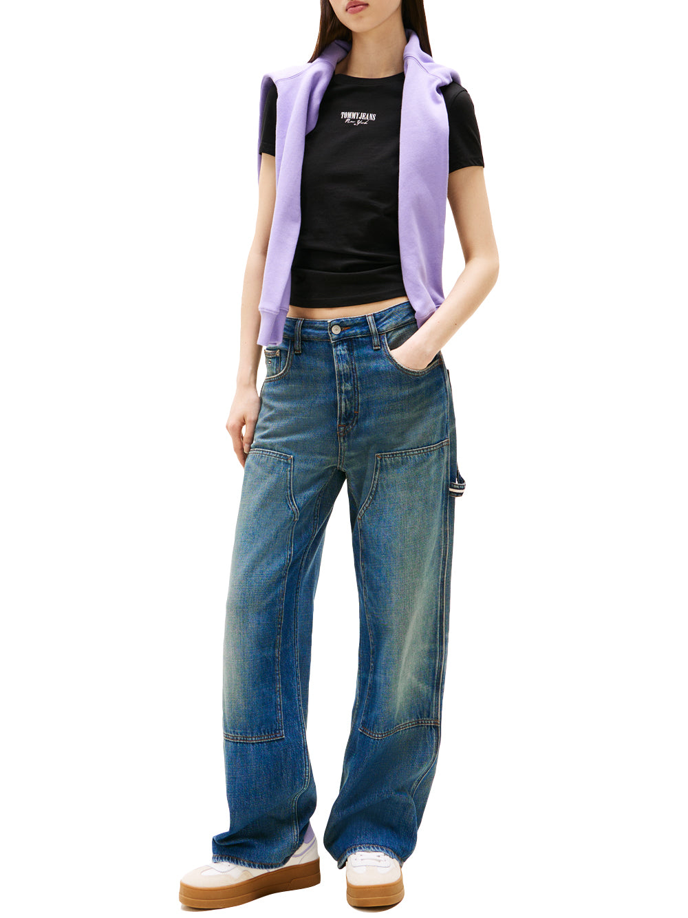 Tommy Hilfiger Tommy Hilfiger T-shirt Donna Mod. DW0DW20913 BDS Nero