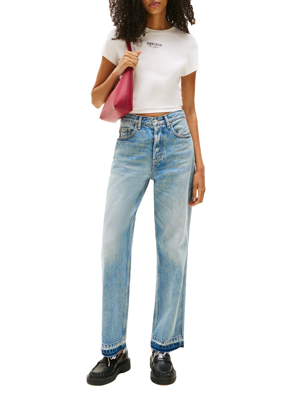 Tommy Hilfiger Tommy Hilfiger T-shirt Donna Mod. DW0DW20913 YBL Bianco