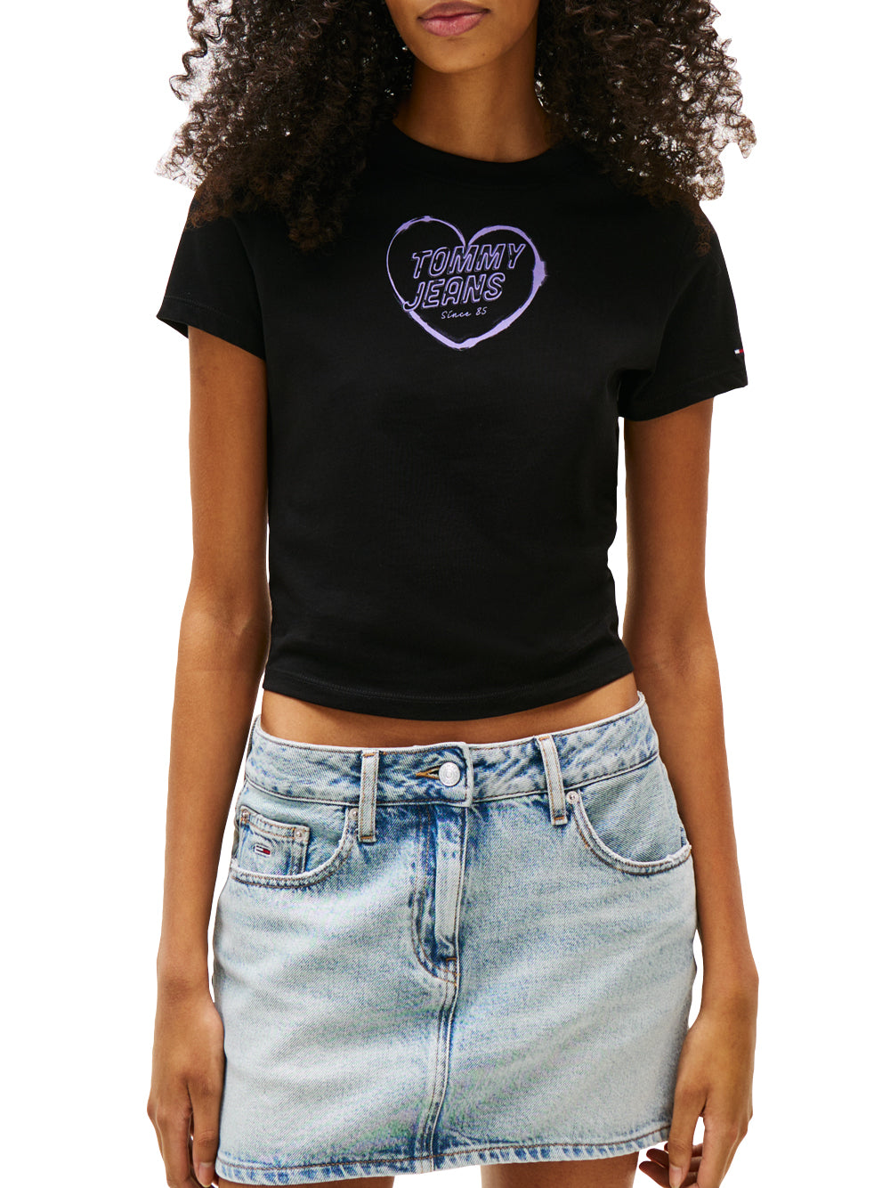 Tommy Hilfiger Tommy Hilfiger T-shirt Donna Mod. DW0DW21390 BDS Nero