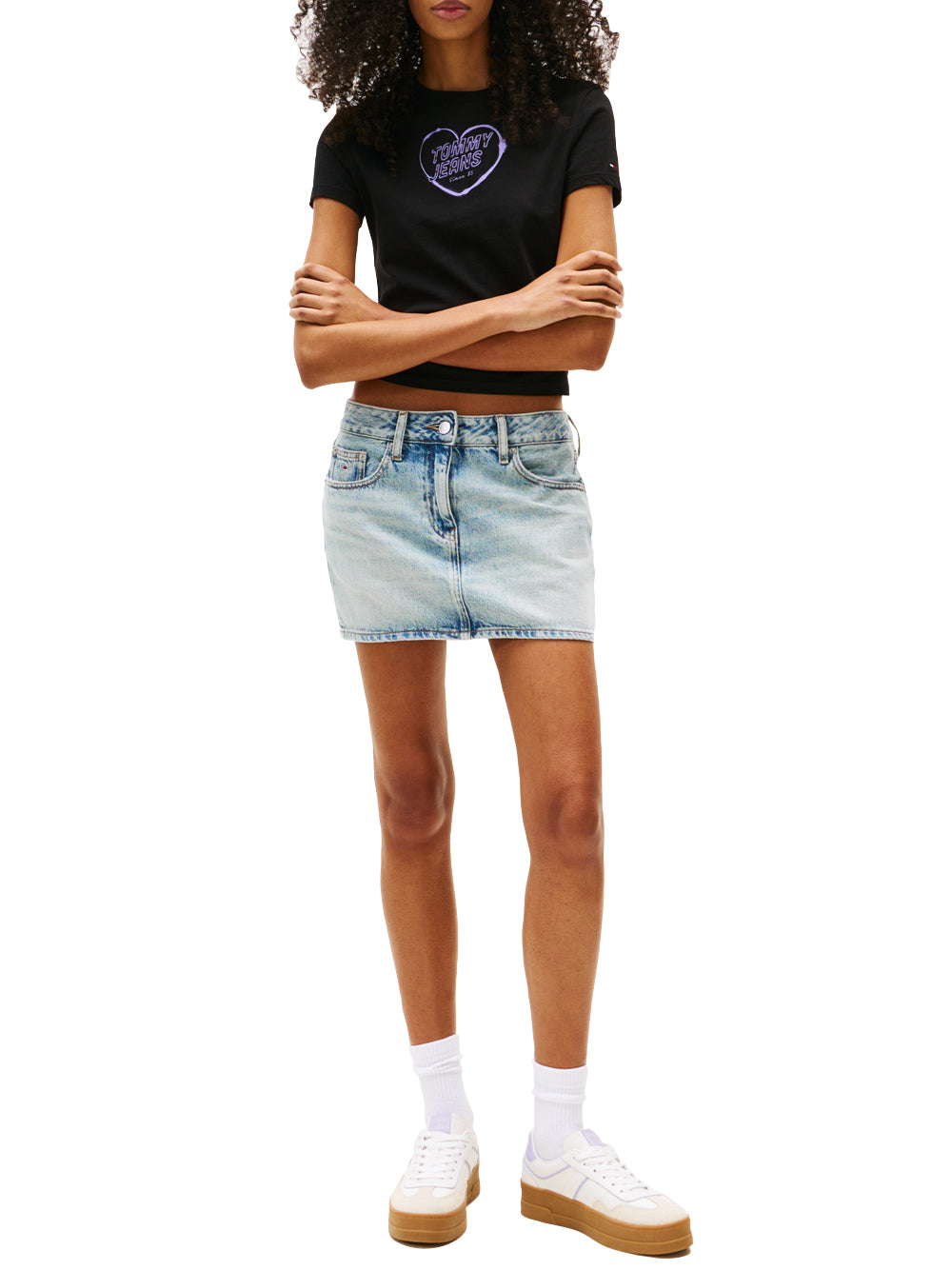 Tommy Hilfiger Tommy Hilfiger T-shirt Donna Mod. DW0DW21390 BDS Nero