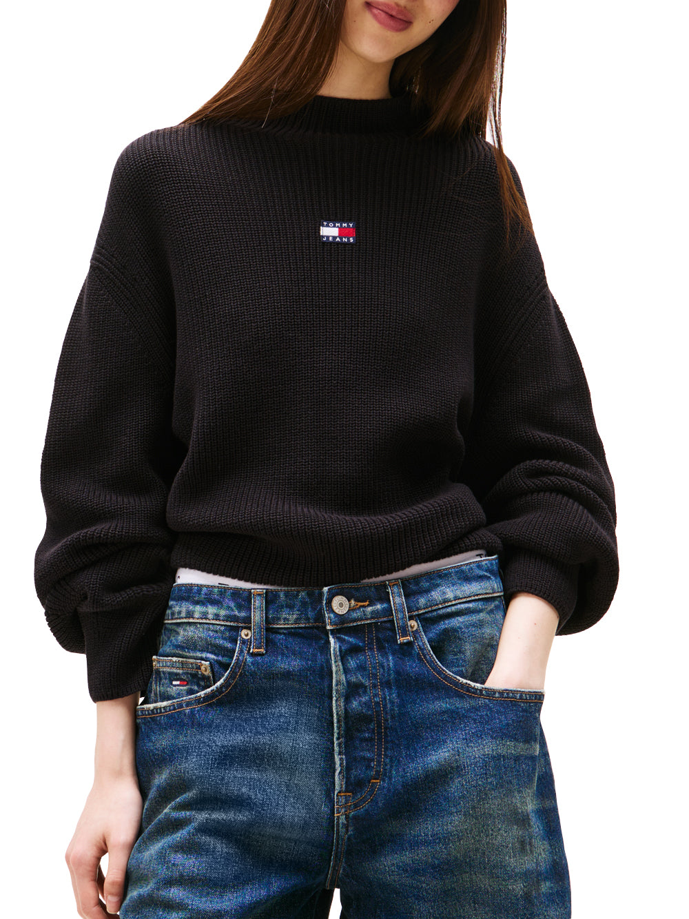 Tommy Hilfiger Tommy Hilfiger Maglia Donna Mod. DW0DW21676 BDS Nero