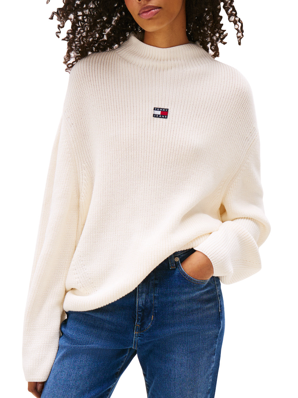 Tommy Hilfiger Tommy Hilfiger Maglia Donna Mod. DW0DW21676 YBH Panna Avorio