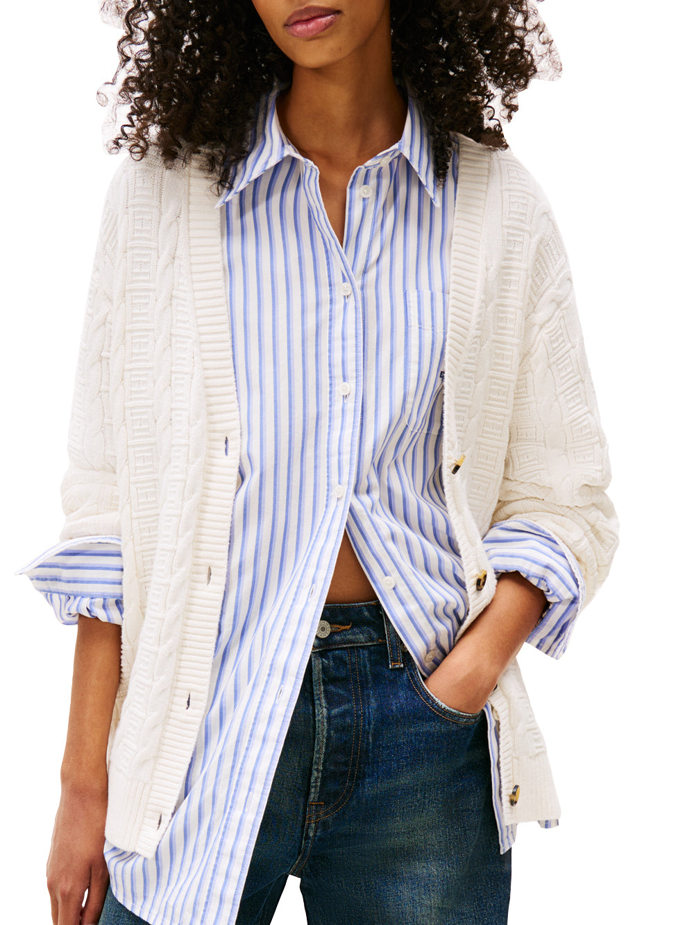 Tommy Hilfiger Tommy Hilfiger Cardigan Donna Mod. DW0DW21681 YBH Panna Avorio