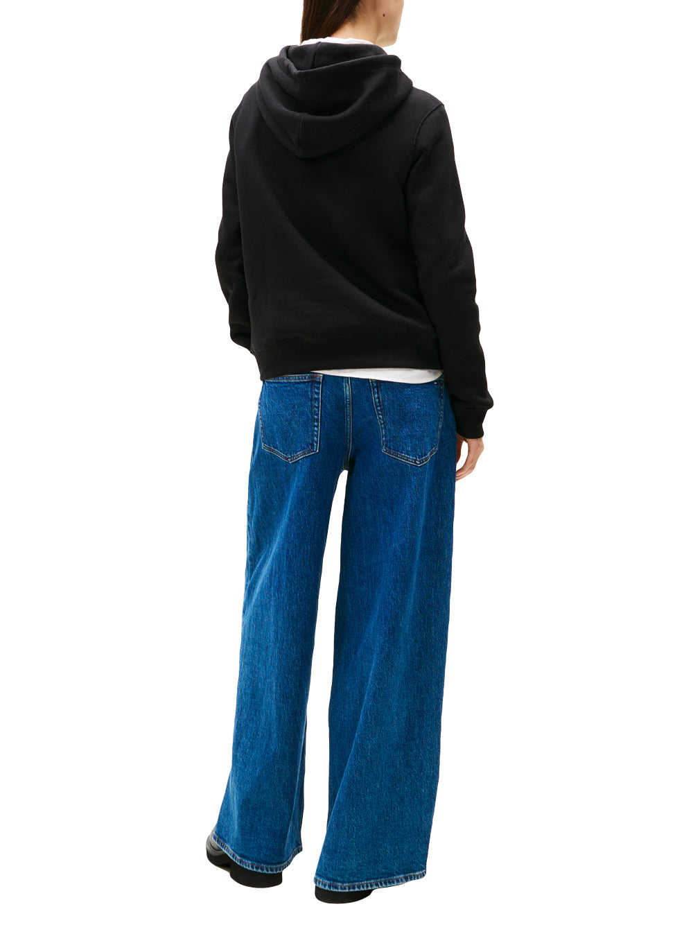 Tommy Hilfiger Tommy Hilfiger Felpa cappuccio Donna Mod. DW0DW21963 BDS Nero