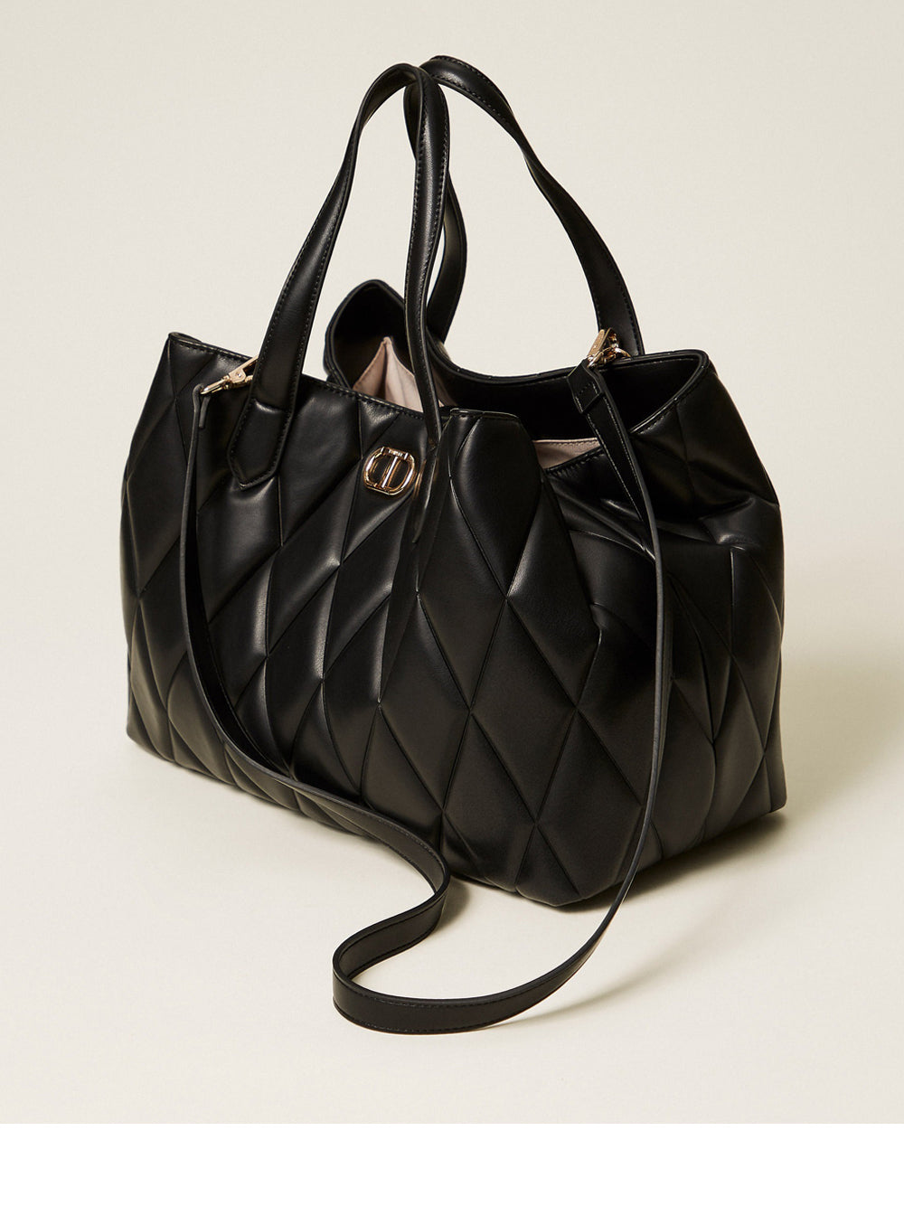 Borsa Shopper Twin Set da Donna - Nero