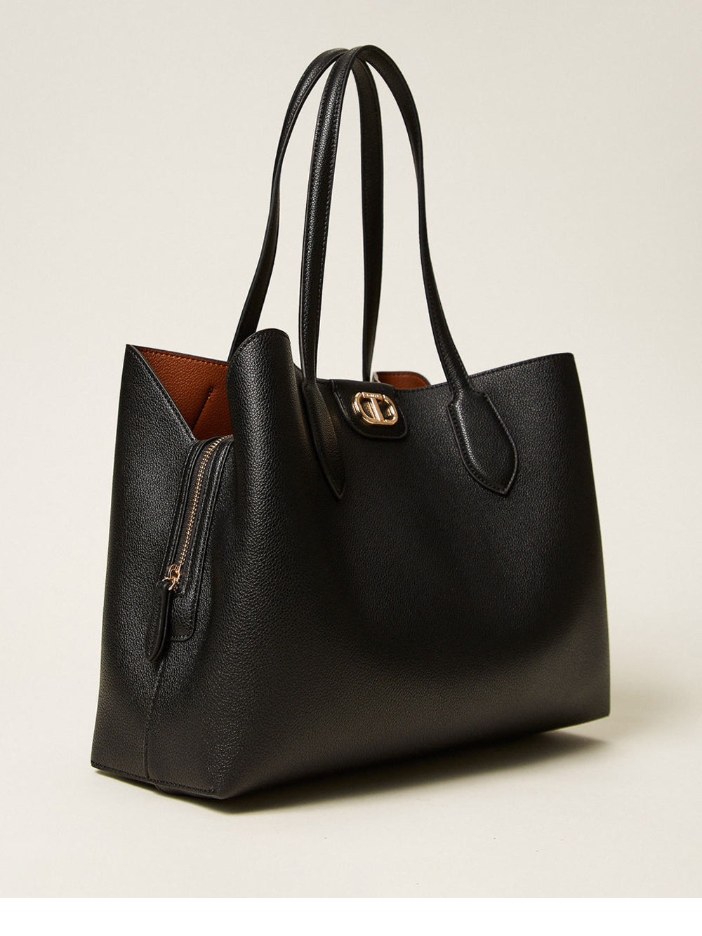 Borsa Shopper Twin Set da Donna - Nero