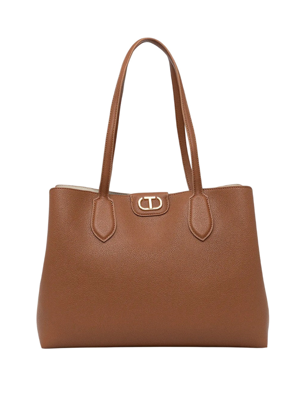 Borsa Shopper Twin Set da Donna - Marrone