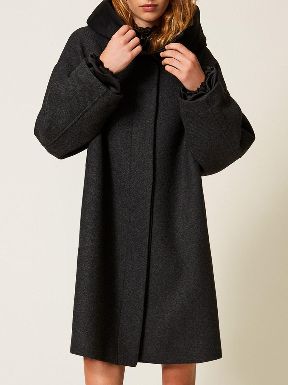 Cappotto Twin Set da Donna - Nero