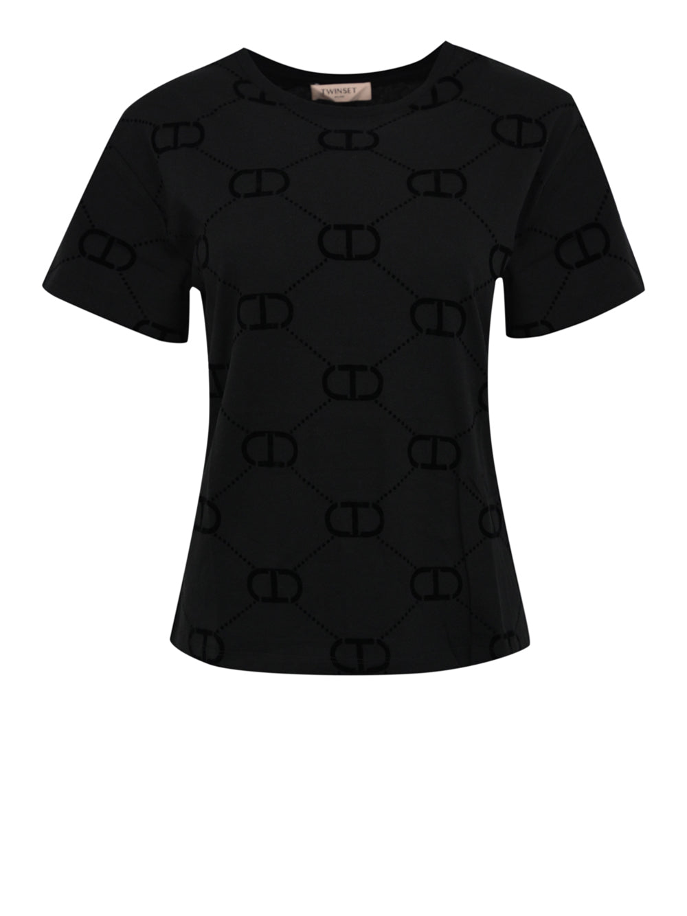 T-shirt Twin Set da Donna - Nero