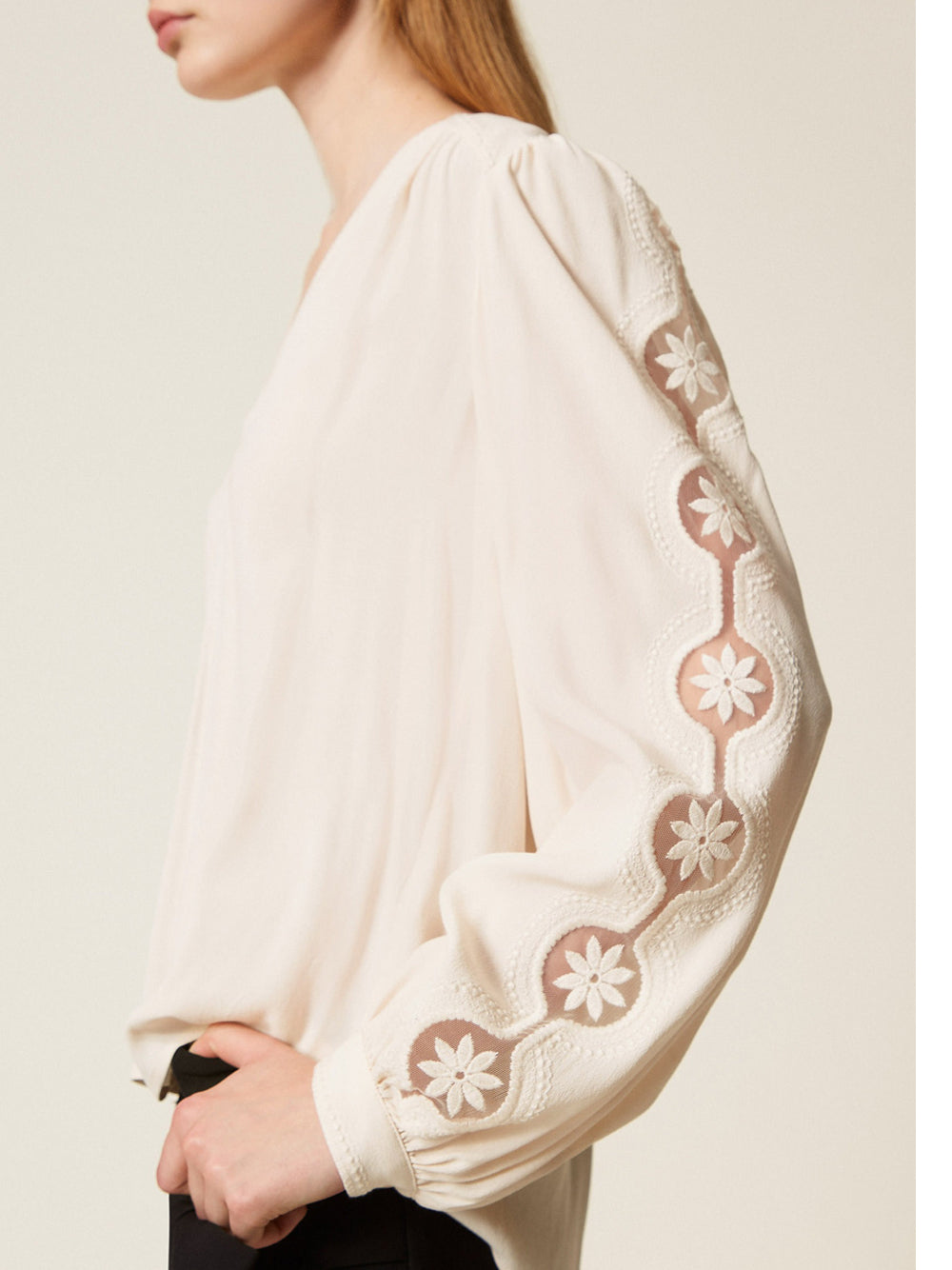 Blusa Twin Set da Donna - Avorio