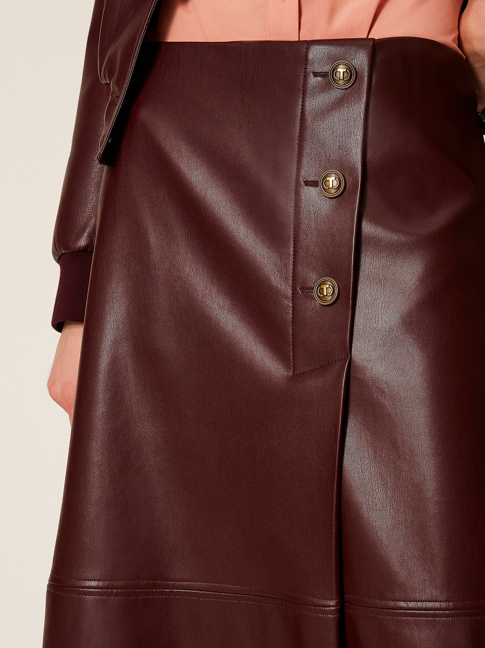 Gonna Longuette Twin Set da Donna - Bordeaux