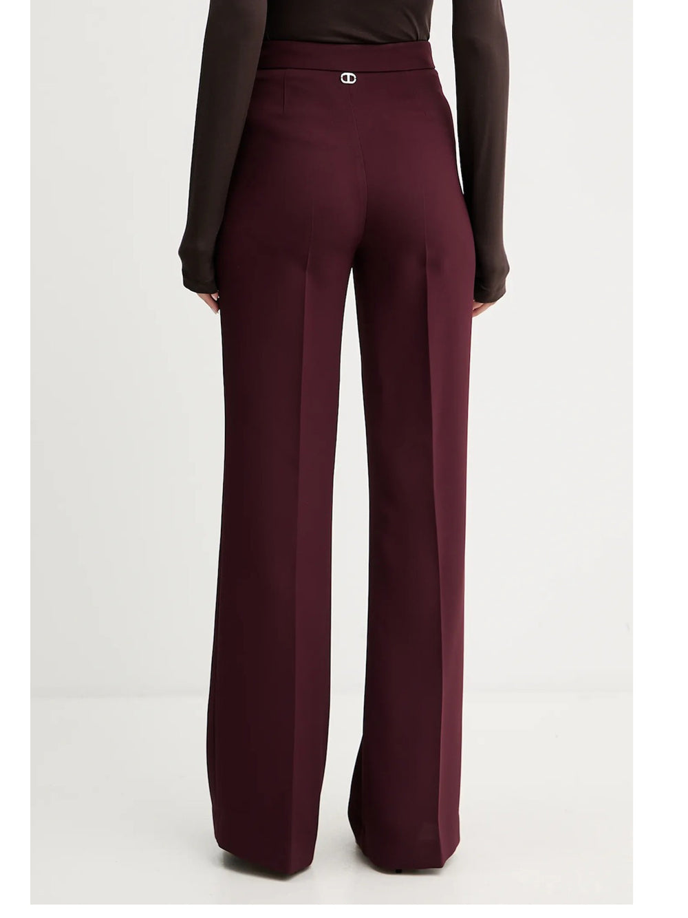 Pantalone Zampa Twin Set da Donna - Bordeaux