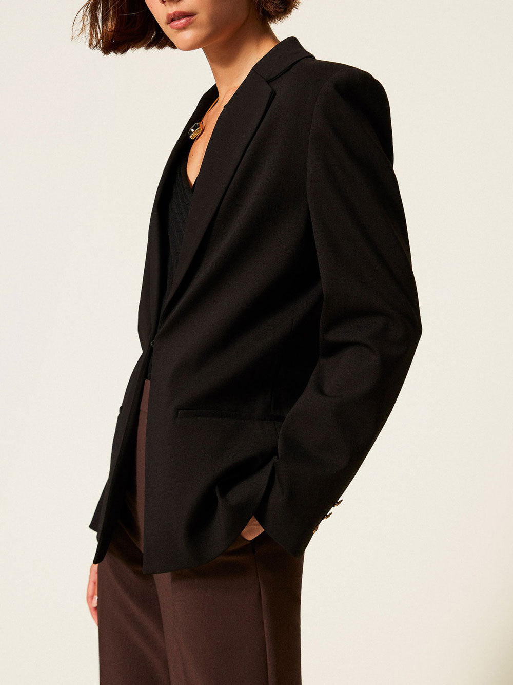 Blazer Twin Set da Donna - Nero