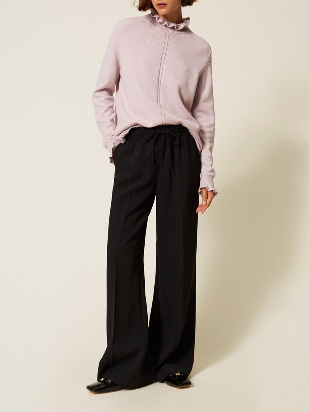 Pantalone Jogger Twin Set da Donna - Nero