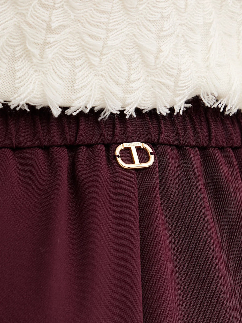 Pantalone Jogger Twin Set da Donna - Bordeaux