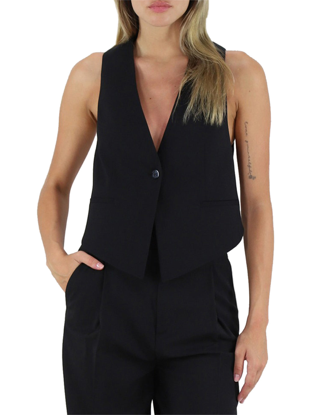 Gilet Twin Set da Donna - Nero