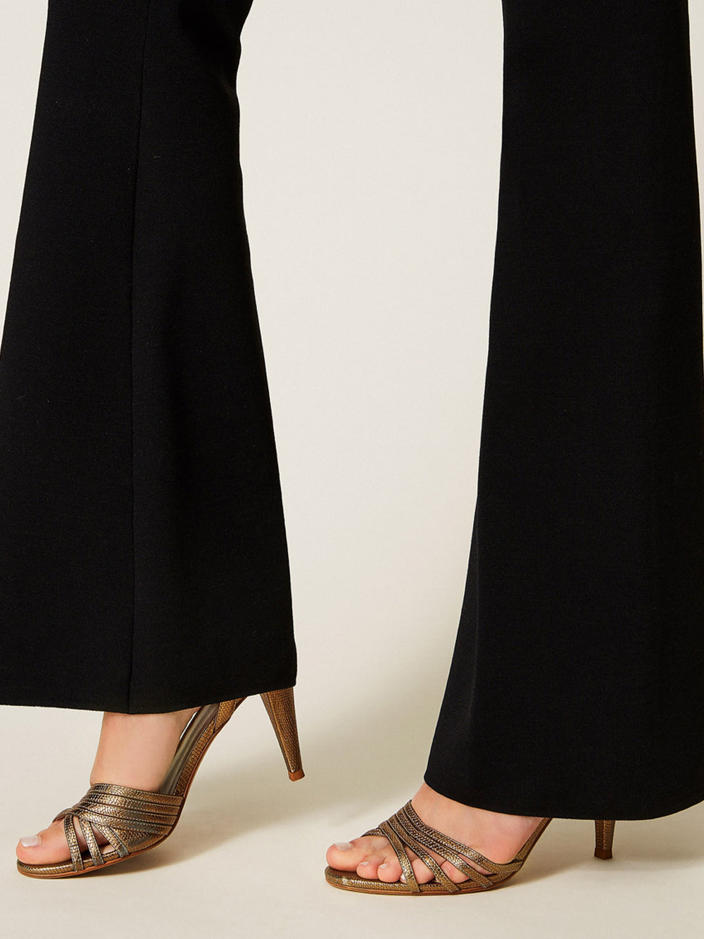 Pantalone Zampa Twin Set da Donna - Nero