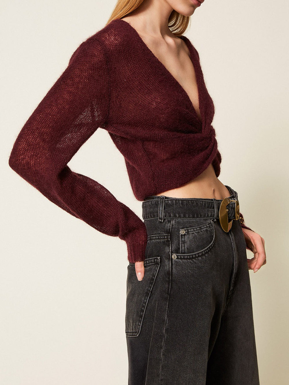 Maglia Twin Set da Donna - Bordeaux