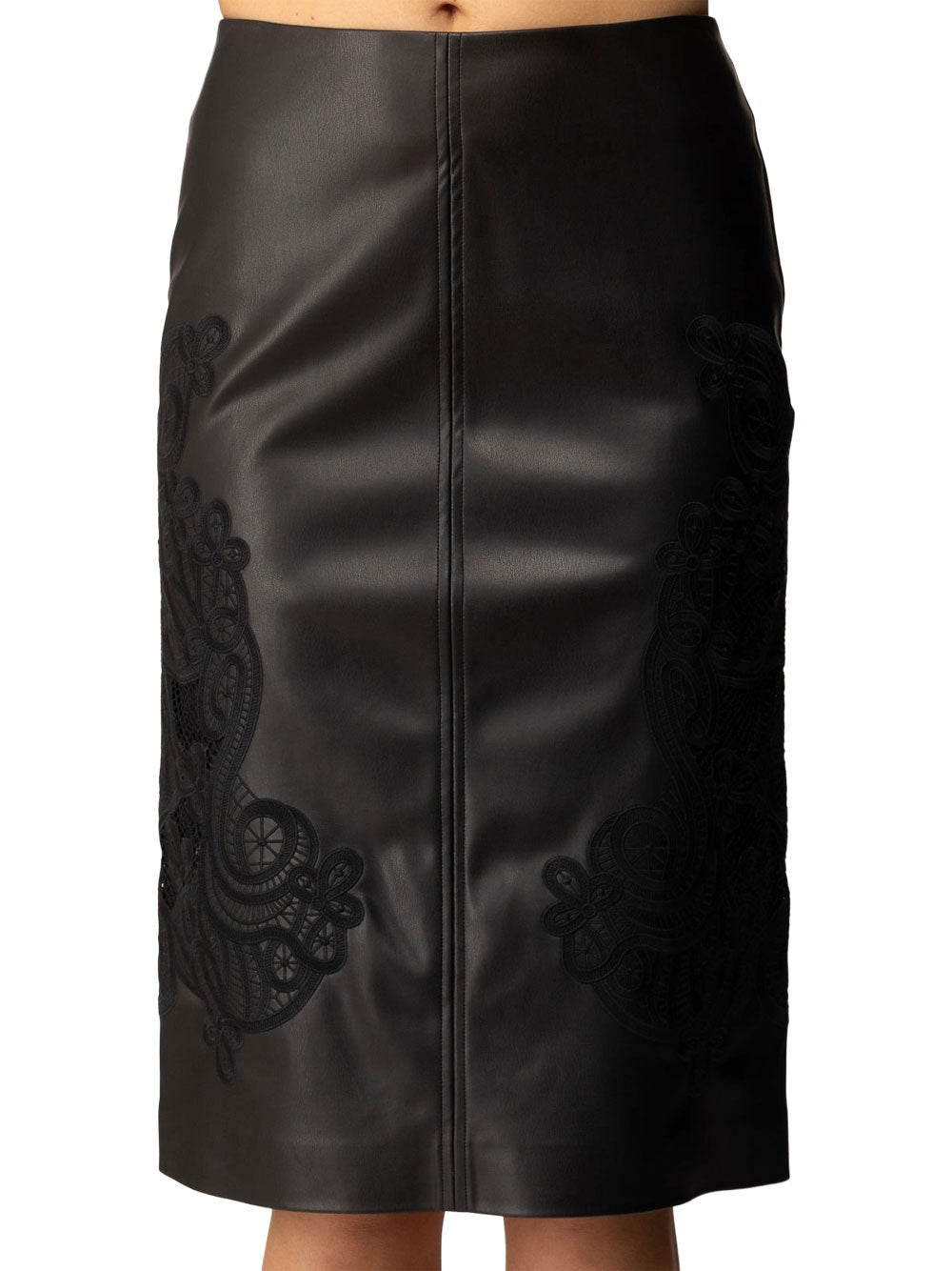 Gonna Midi Twin Set da Donna - Nero