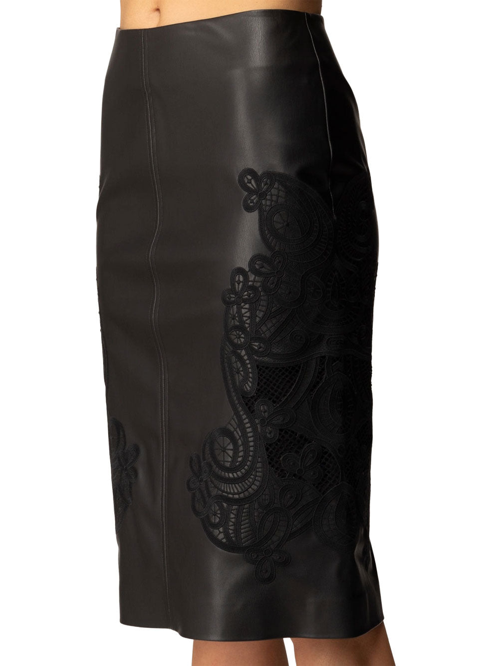 Gonna Midi Twin Set da Donna - Nero