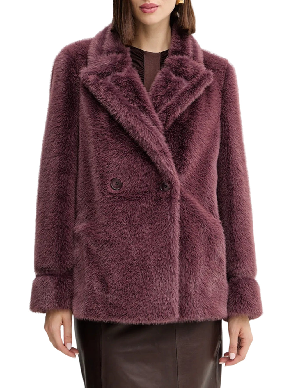 Cappotto Twin Set da Donna - Bordeaux