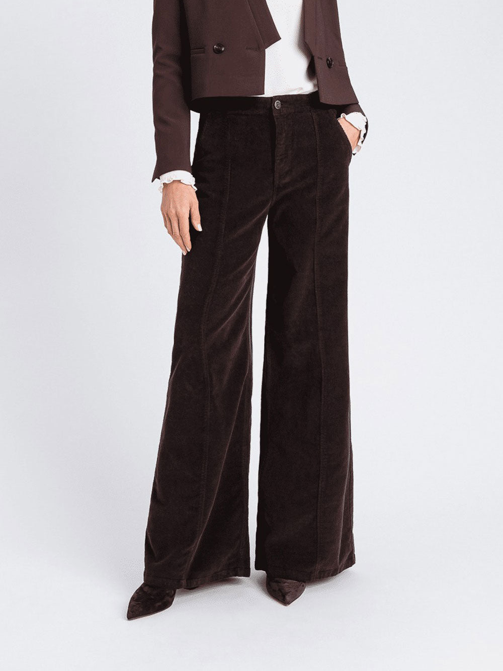 Pantalone Palazzo Twin Set da Donna - Marrone