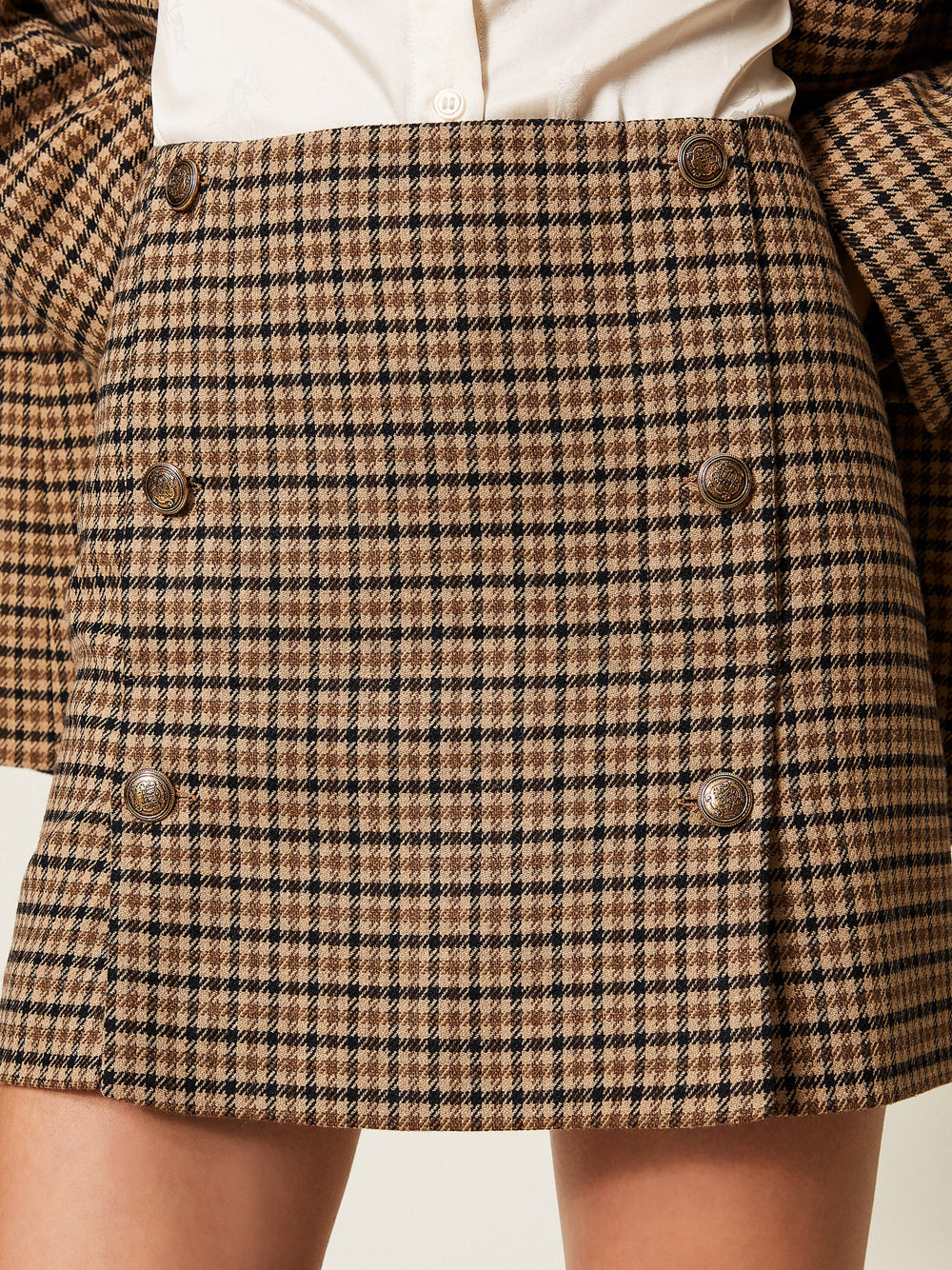 Gonna Mini Twin Set da Donna - Marrone