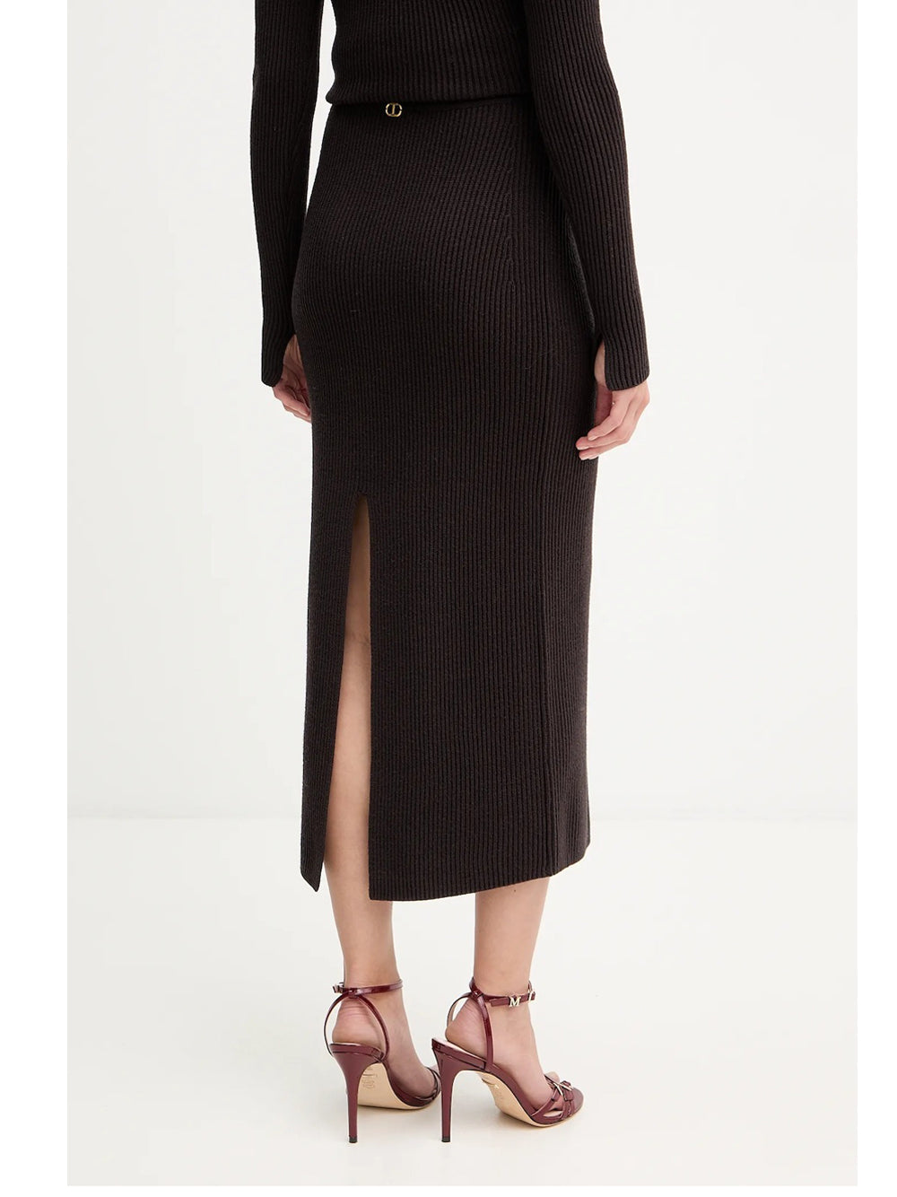 Gonna Longuette Twin Set da Donna - Marrone