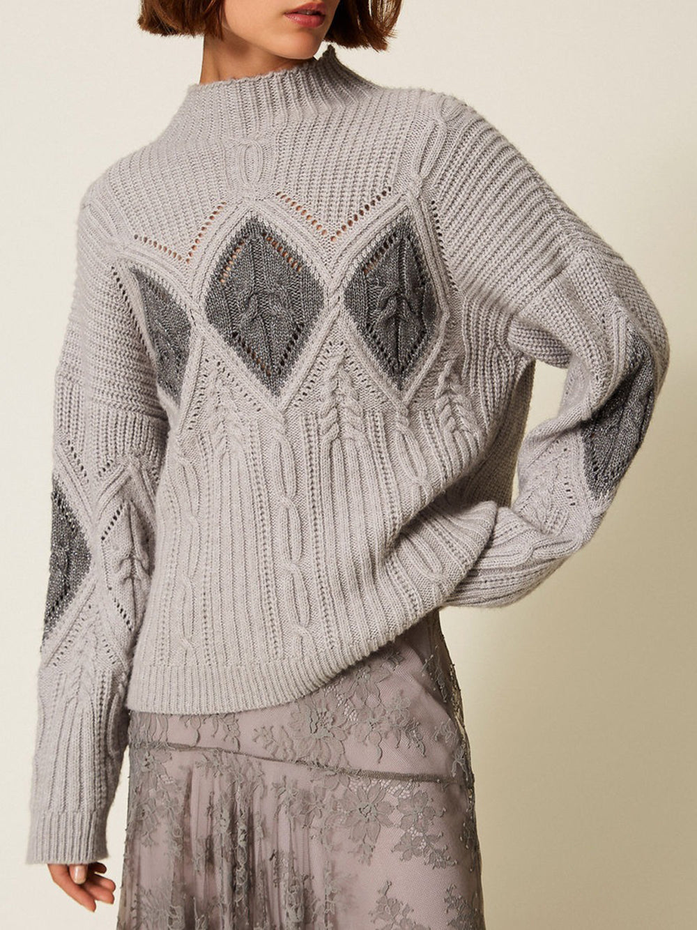 Pullover Twin Set da Donna - Grigio