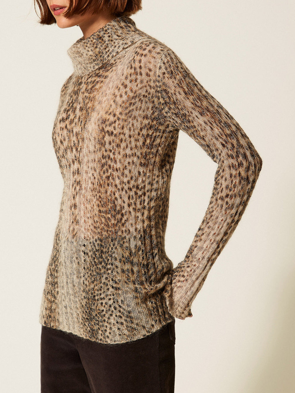 Dolcevita Twin Set da Donna - Marrone Marrone