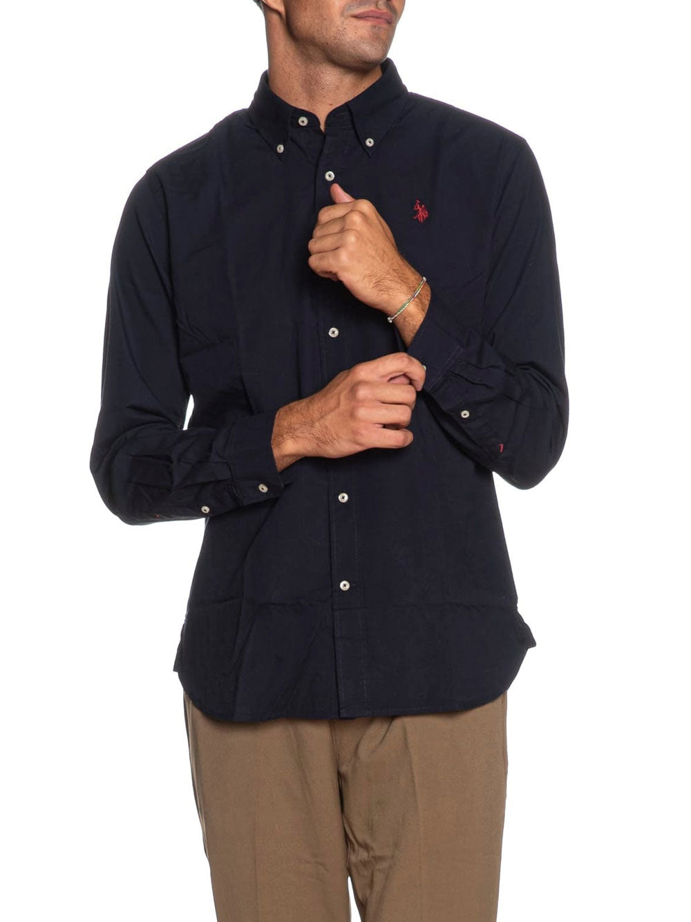 Camicia Classica U.S. Polo Assn. Dirk Regular da Uomo - Blu