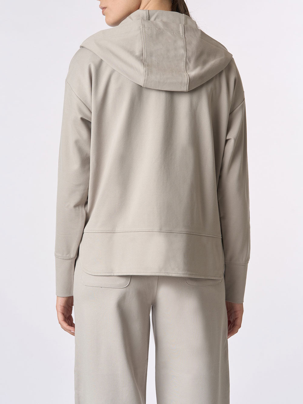 Felpa Zip U.S. Polo Assn. Dile da Donna - Avorio
