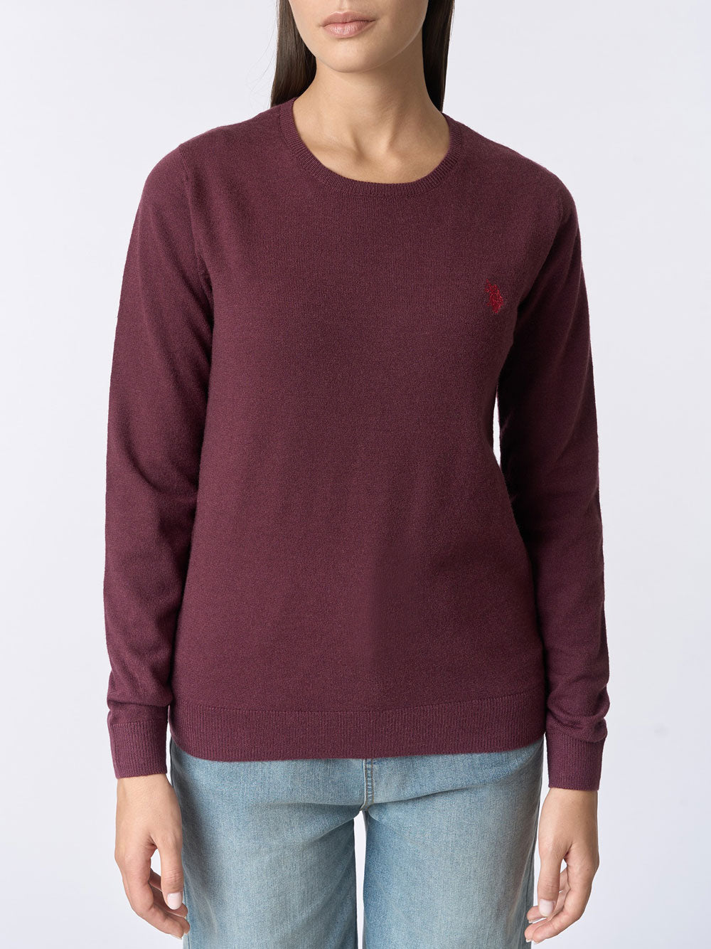 Maglione U.S. Polo Assn. Pam da Donna - Bordeaux