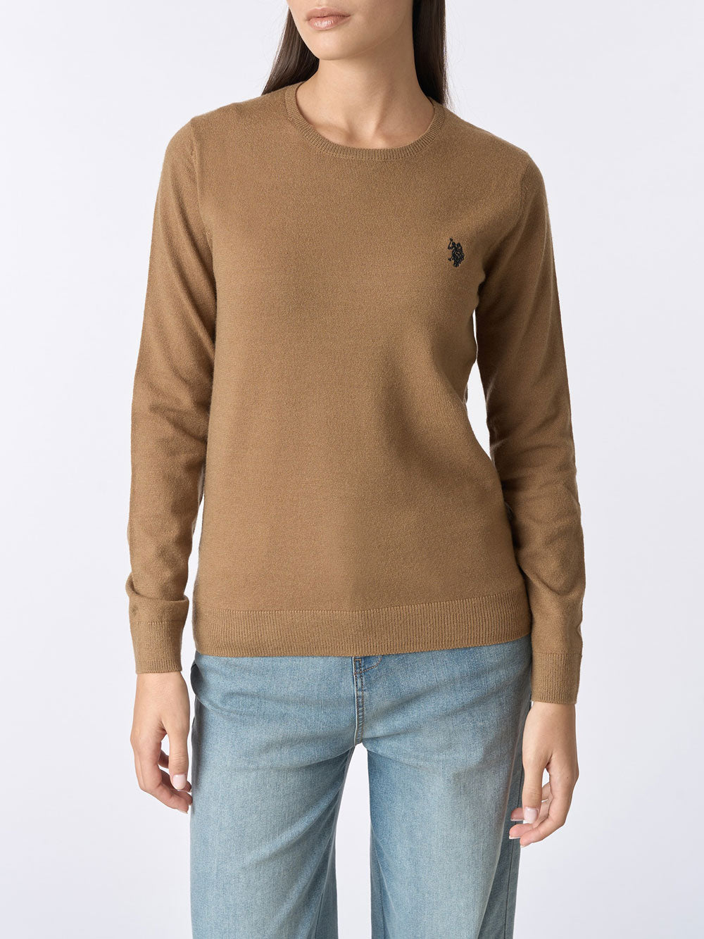 Maglione U.S. Polo Assn. Pam da Donna - Marrone
