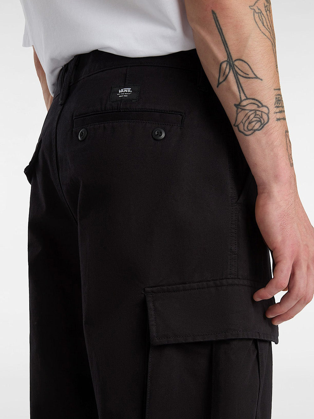 Pantalone Cargo Vans da Uomo - Nero